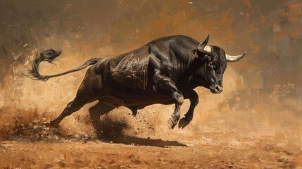 Spanish Bullring s Bull Running