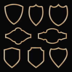 Decorative lines borders, Luxury design elements, Gold Frames Designs