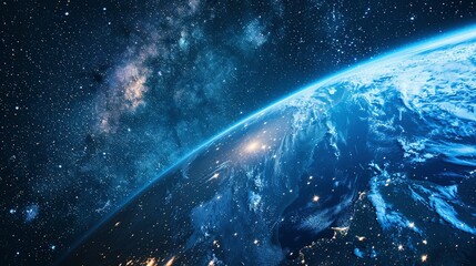 Obraz premium Starry Night Collage: Deep Space and Galaxies