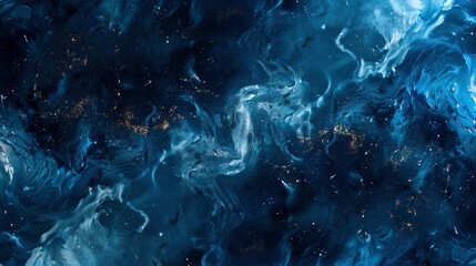 Abstract art blue paint background with liquid fluid grunge texture. - generative ai