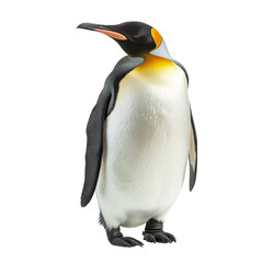 Naklejka premium Emperor penguin isolated on transparent background, cut out, png