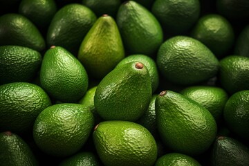 avocado with water drops, generative ai