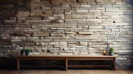 Obraz premium Home wall texture, close-up of textured wall in home: neutral colors, clean lines, and cozy atmosphere