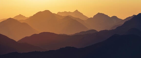 Fototapeta premium Abstract Alpine Landscape With Digital Effects, Background