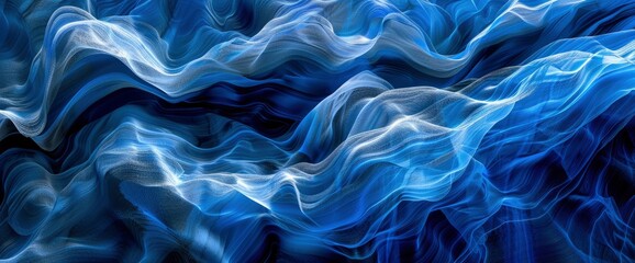 Obraz premium Abstract Canyon With Electric Blue Textures, Background