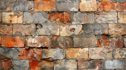 The concept of enhancing a wall with old textured bricks through design