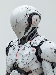 Symmetric Full Body Cyborg with Ultra Detailed Face in 32K