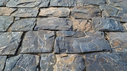 Background Stone,Natural stone pavement with a prominent empty area for design inserts or product displays.