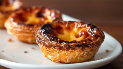 Dessert Bliss: The Perfect Moment with Pasteis de Nata on Your Plate