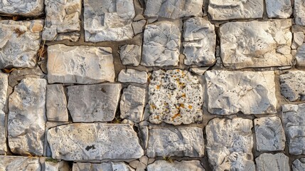 Fototapeta premium Background Stone,Textured limestone path with a broad area for advertisements or product displays.