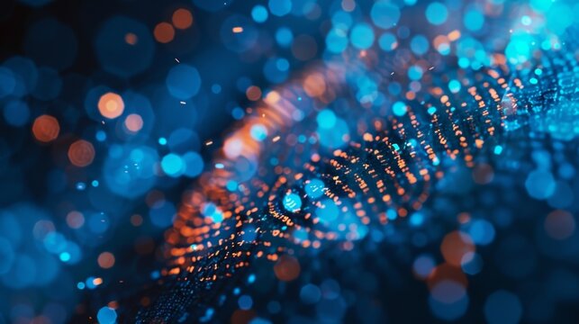 A fingerprint made up of tiny pixels emphasizing the uniqueness and personalization of digital identity verification.