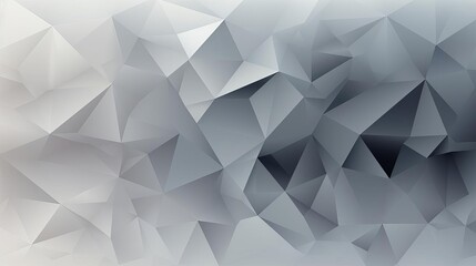 Monochromatic low poly pattern in grayscale