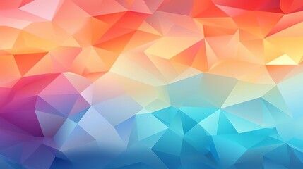 Obraz premium Multicolored low poly design with pastel shades