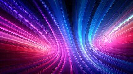 Obraz premium Vibrant neon light pattern with shades of pink, blue, and purple