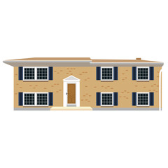 split foyer house illustration