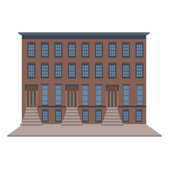 Naklejka premium row house illustration