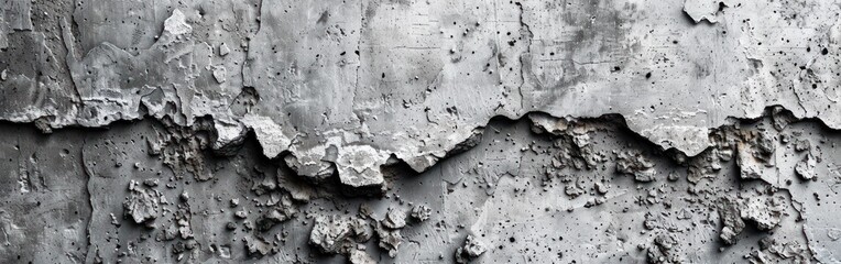 Grey and White Stone Concrete Texture Background Panorama Banner