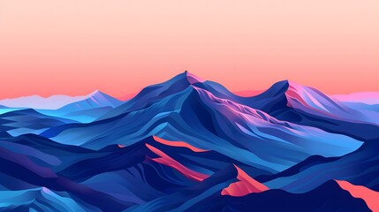 Abstract Mountain Aesthetic Backgrounds Landscapes
