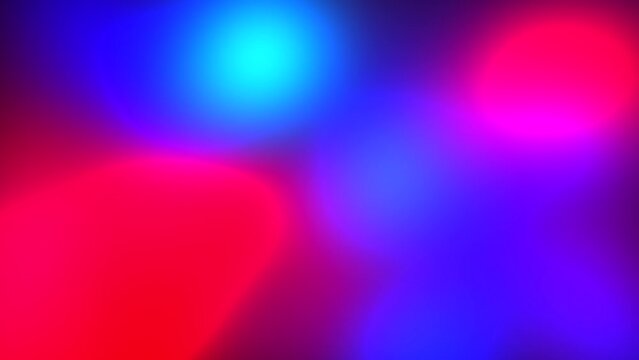 Glowing blob and blurred shapes in smooth motion