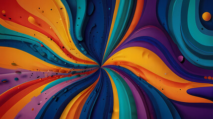 Abstract background with fluid and chaotic strokes theme