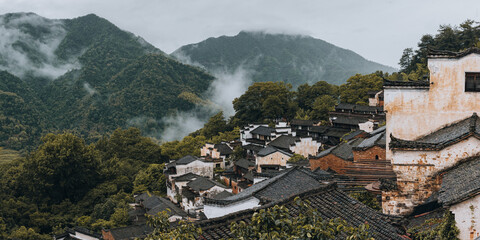 View of the ancient city of the city of wuyuan