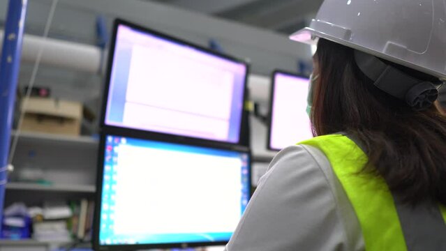 Computer engineers work at large industrial plants, The supervisor writes programs to control machinery in the factory.	
