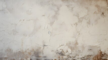 A close-up of a plaster wall with visible brush strokes and imperfections, showing the handmade quality and texture, captured by an HD camera to appear real.