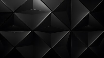 Fototapeta premium Abstract black background with diamond block grid pattern, elegant metal texture in dark techo design with lines and angles 