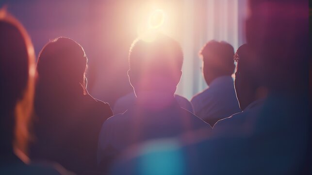 Business People Colleagues Teamwork Meeting Seminar Conference Concept : Generative AI - Powered by Adobe