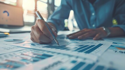 Audit business concept Examination and evaluation of the financial statement of an organization income statement balance sheet cash flow statement Businessman touching on audit smart b : Generative AI