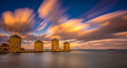 Photos from various tourist spots around the Greek island of Chios