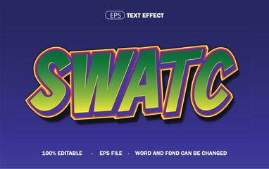 cartoon text style editable text effect
