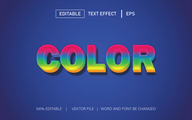 Fototapeta premium color text effect