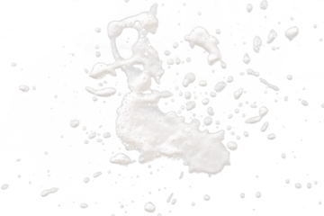 Splash of soap foam isolated on white