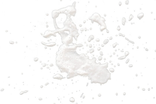 Splash of soap foam isolated on white