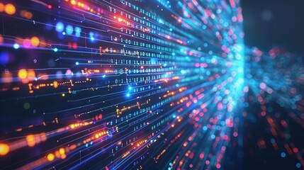 Futuristic future technology abstract background big data network