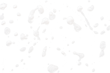 splashes of foam on white background isolated