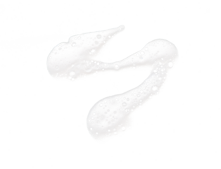 white soap foam isolated