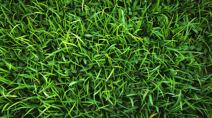 Fototapeta premium beautiful green grass in soil 