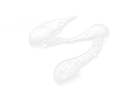 white soap foam isolated