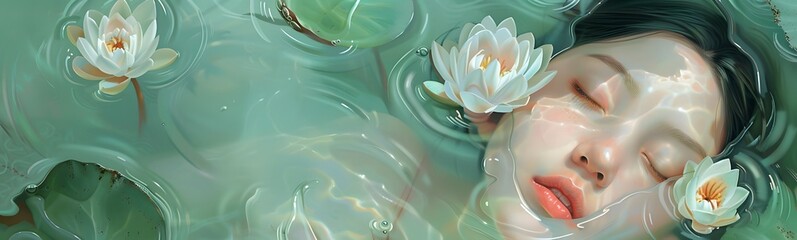 Portrait of beautiful natural woman