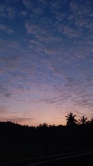 sunset in the mountains