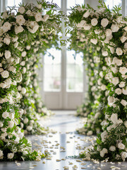 Elegant Floral Arches Photo Backdrops Collection