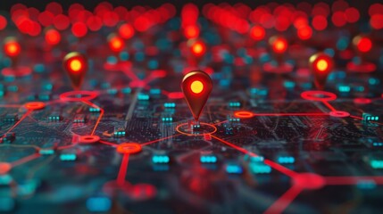 A machine learning algorithm suggests the most efficient routing for customer service calls based on customer location and previous interactions.