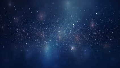 Obraz premium Three-Dimensional Blue Light Galaxy Canvas Wall Art