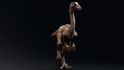 Gallimimus Model of background, 3d rendering