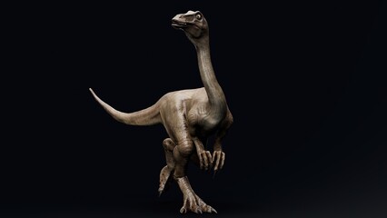 Fototapeta premium Gallimimus Model of background, 3d rendering