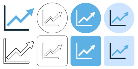 chart with bars increasing, increase up chart report presentation,  sign icon symbol ui and ux design, glyphs and stroke line icon	