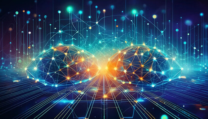 Fototapeta premium Technologie Verbindungen