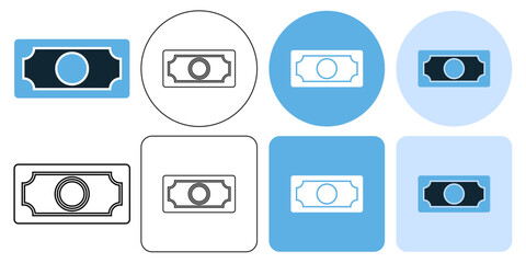 paper money, sign icon symbol ui and ux design, glyphs and stroke line icon	